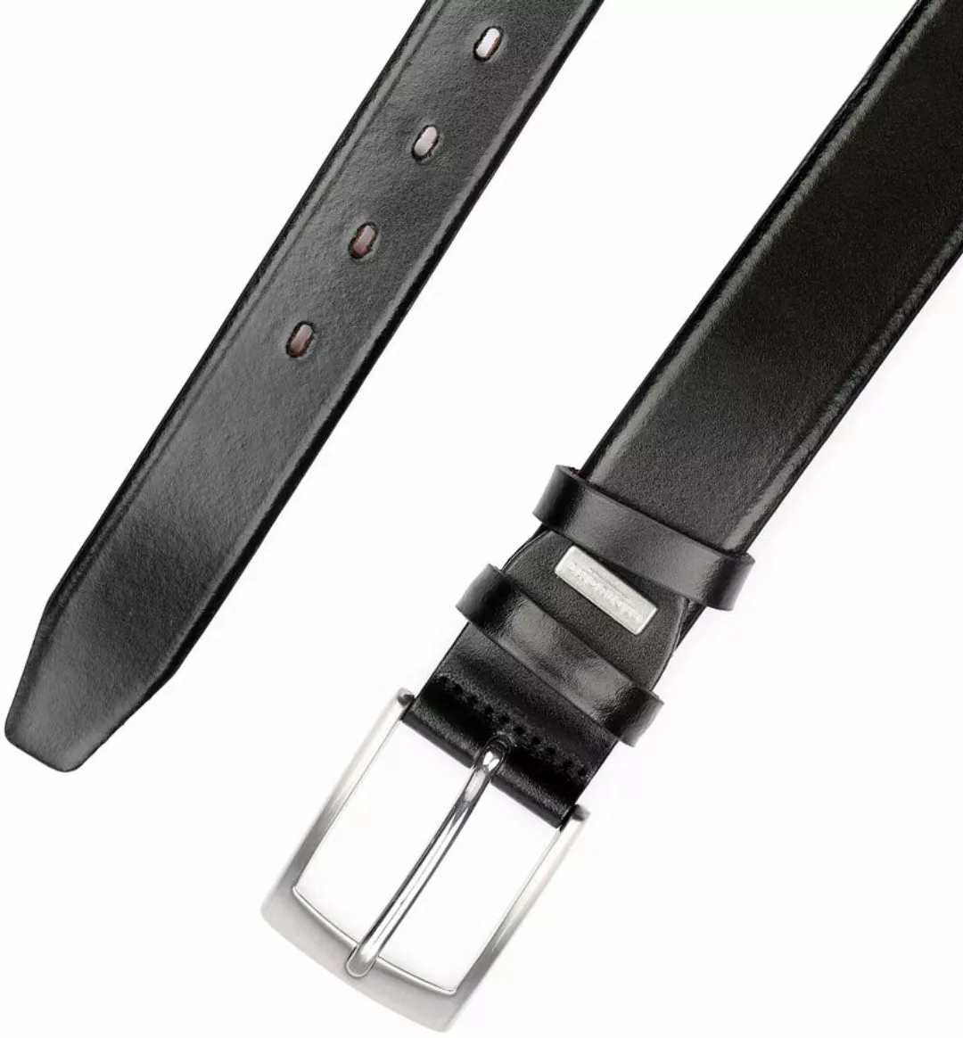 Profuomo Leder Gürtel Schwarz  - Größe 105 günstig online kaufen