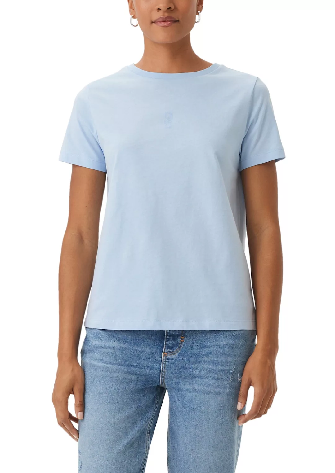 Comma T-Shirt mit Aufdruck auf der Brust günstig online kaufen