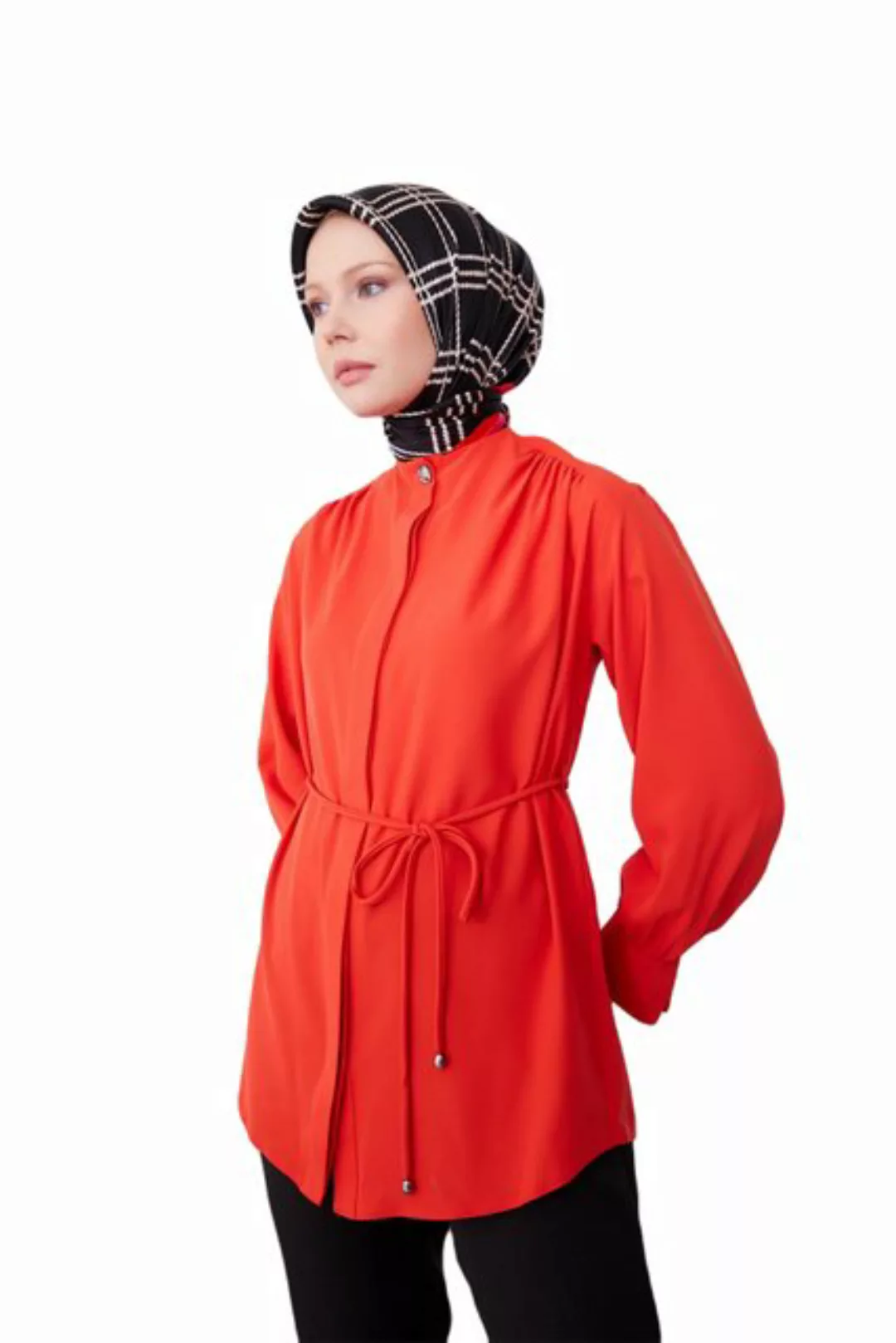 ARMİNE Hemdblusenkleid Armine-Hemd mit Bindegürtel – moderne und elegante H günstig online kaufen