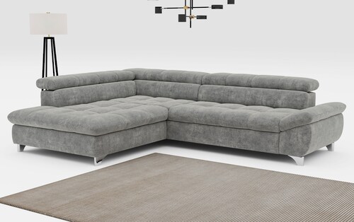 COTTA Ecksofa "Gemini L-Form", mit Kopfteilverstellung, wahlweise mit Bettf günstig online kaufen