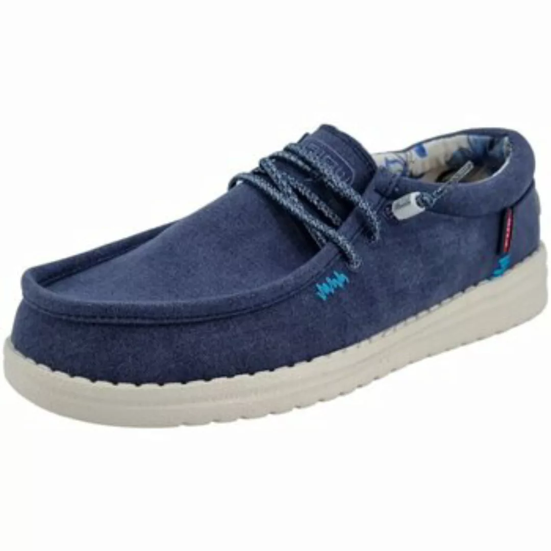 Fusion  Damenschuhe Schnuerschuhe EMMA WASHED CANVAS NAVY günstig online kaufen