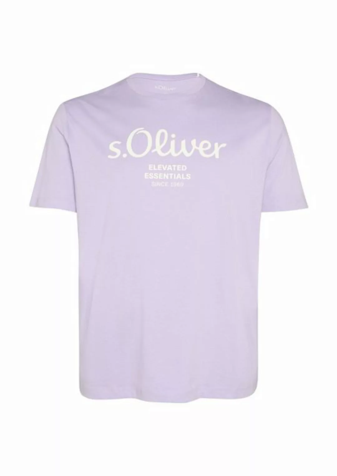 s.Oliver Kurzarmshirt T-Shirt mit Logo-Print günstig online kaufen