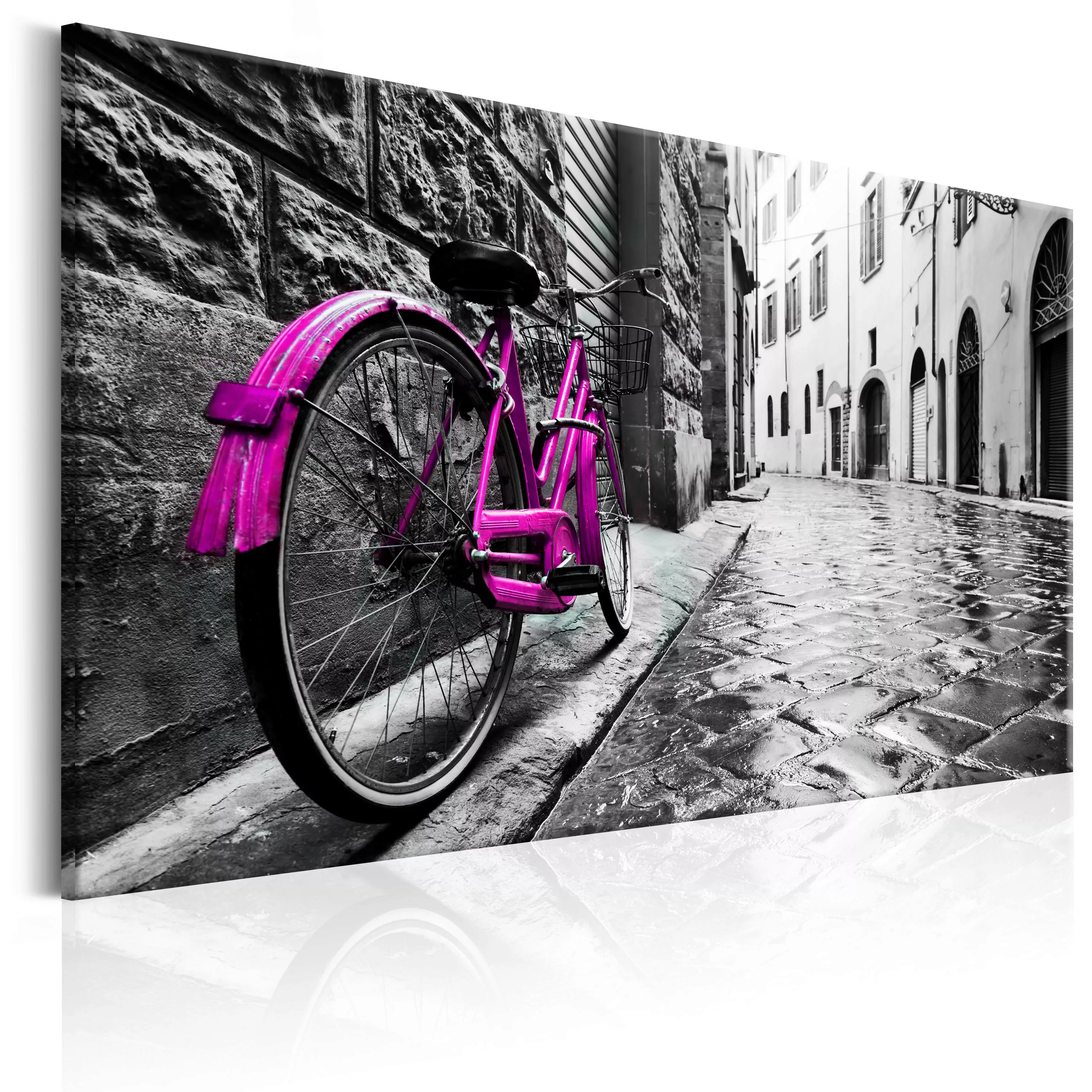 Wandbild - Vintage Pink Bike günstig online kaufen