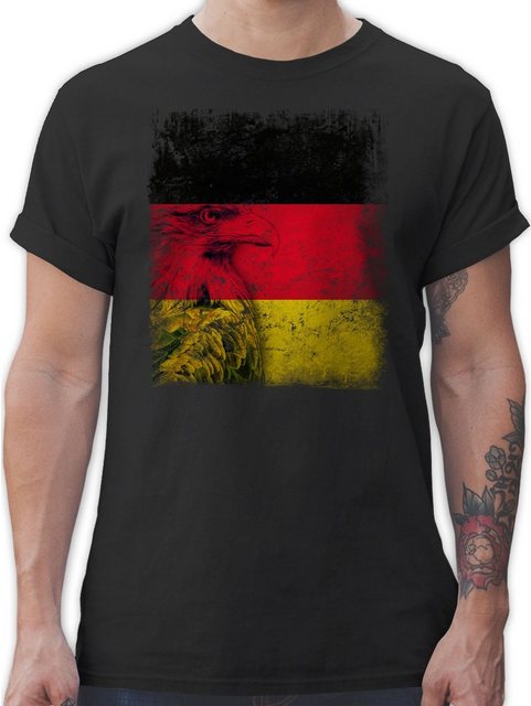 Shirtracer T-Shirt Deutschland WM Adler Flagge Germany 2024 Fussball EM Fan günstig online kaufen