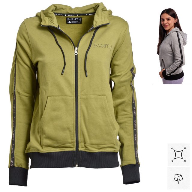 Skratta Strickfleecejacke Skratta - Kapuzenpullover Nova Damen Hoodie aus B günstig online kaufen