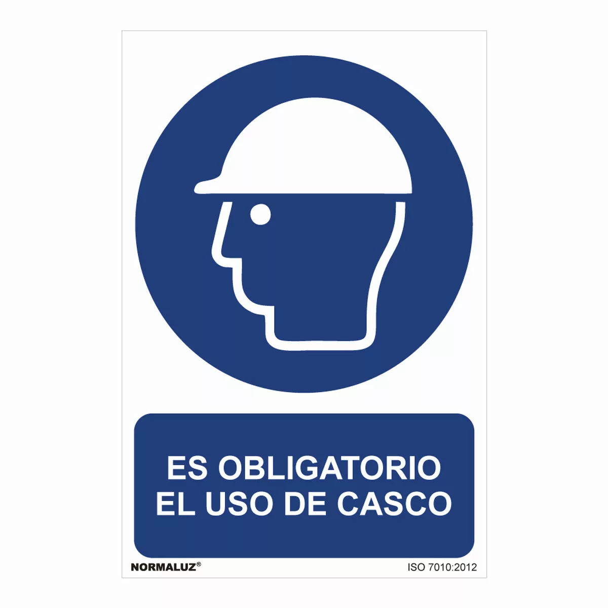 Schild Normaluz Es Obligatorio El Uso De Casco Pvc (30 X 40 Cm) günstig online kaufen