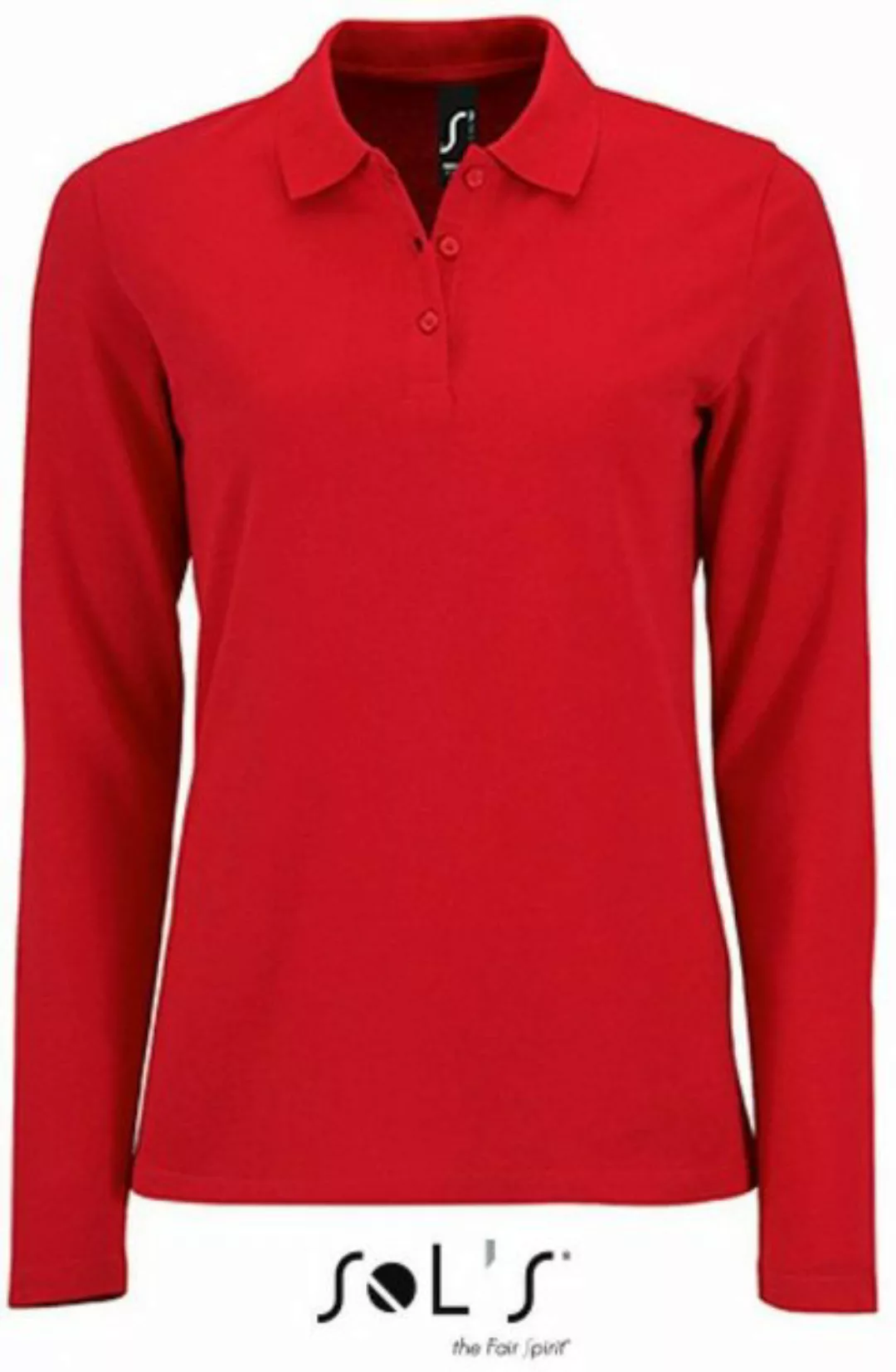 SOLS Langarm-Poloshirt Damen Long-Sleeve Piqué Polo Shirt Perfect günstig online kaufen