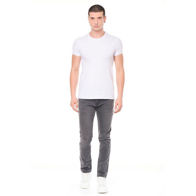 Smith & Solo Slim-fit-Jeans Jeans Herren 5-Pocket Design, Slimfit, Grau günstig online kaufen