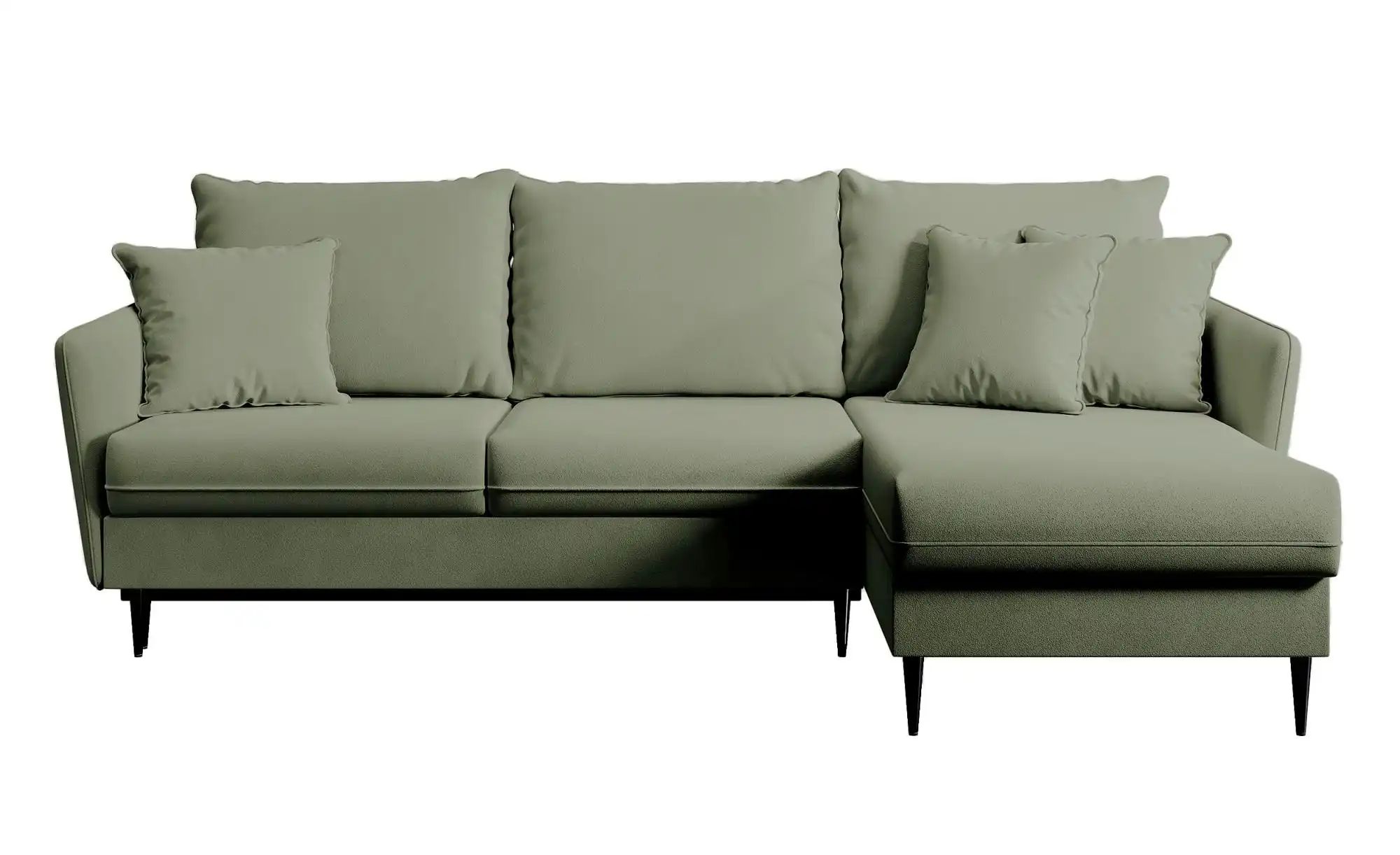 Ecksofa mit Schlaffunktion Volio ¦ grün ¦ Maße (cm): B: 223 H: 88 Polstermö günstig online kaufen