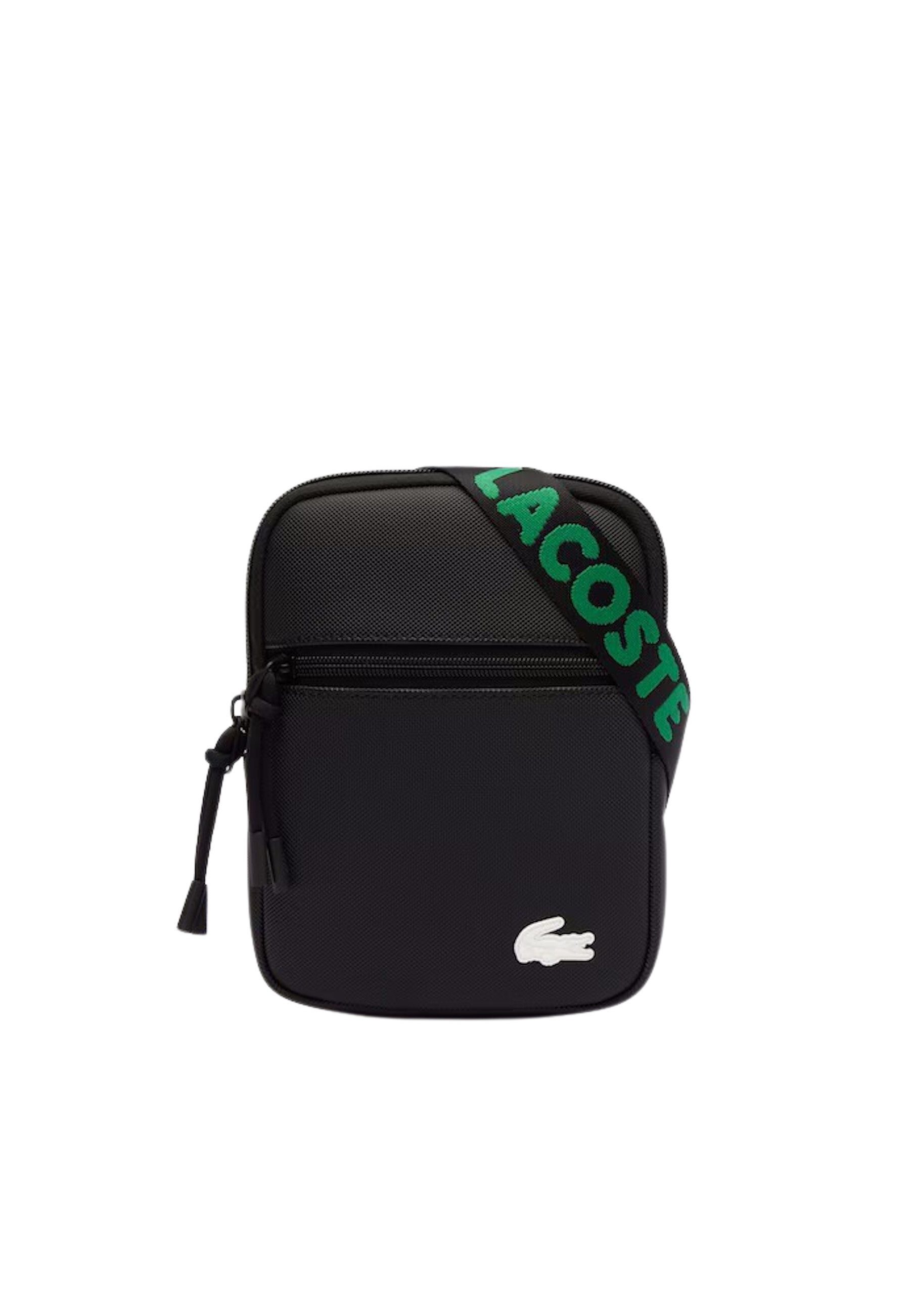 Lacoste Umhängetasche Lacoste Jacquard Webbing Noir günstig online kaufen