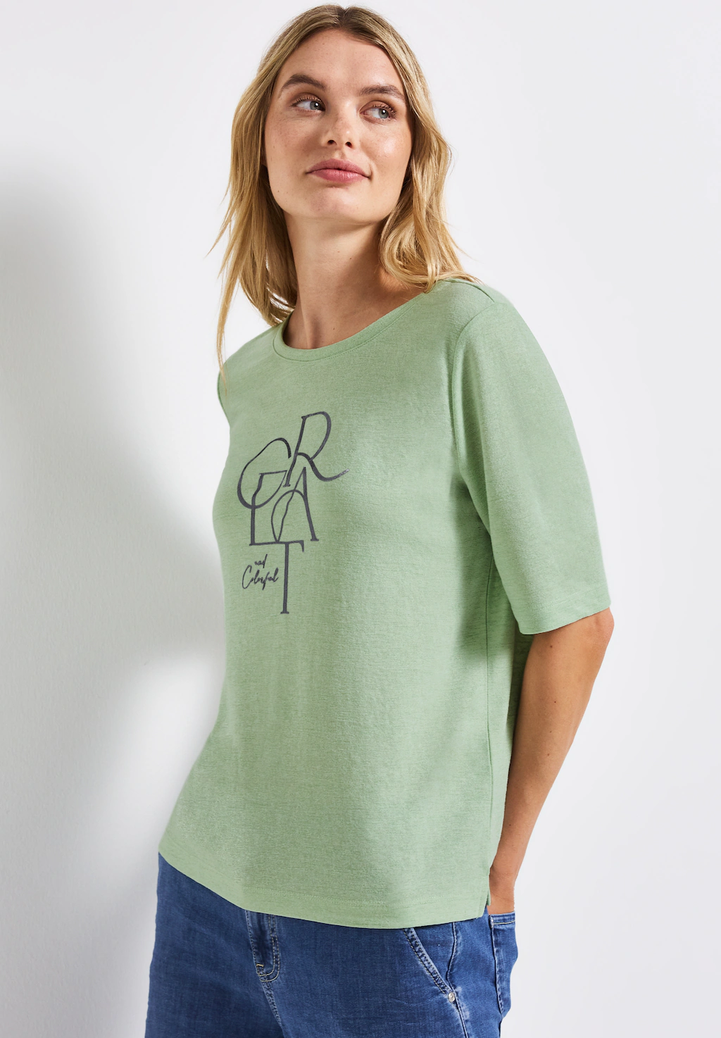 STREET ONE T-Shirt, mit Folien-Wording günstig online kaufen