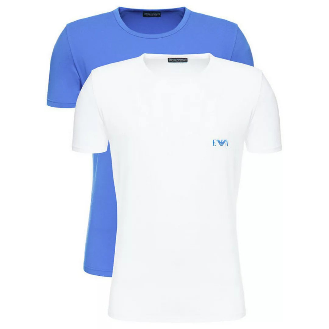 Armani Jeans Kurzärmeliges T-shirt 2 Pack S White günstig online kaufen