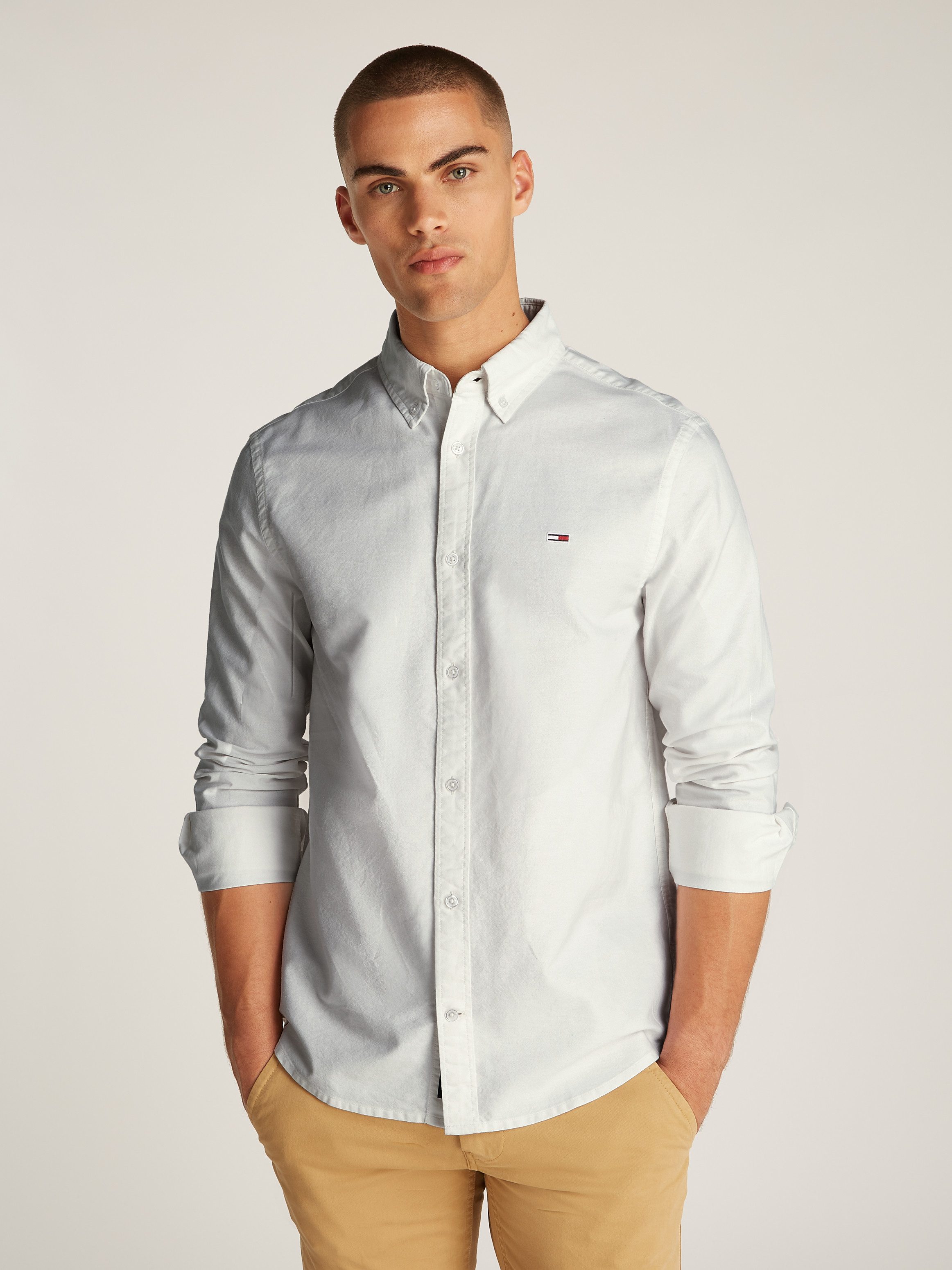 Tommy Jeans Langarmhemd TJM REG OXFORD günstig online kaufen
