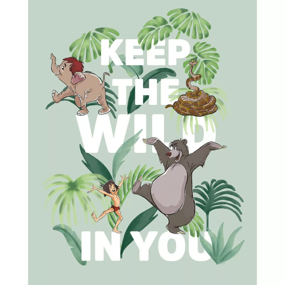 Komar Wandbild Jungle Book Keep the Wild Disney B/L: ca. 40x50 cm günstig online kaufen