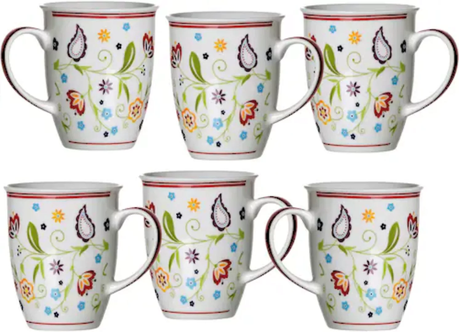 Ritzenhoff & Breker Becher »Doppio Shanti, 6-teilig«, (Set, 6 tlg.), Paisle günstig online kaufen