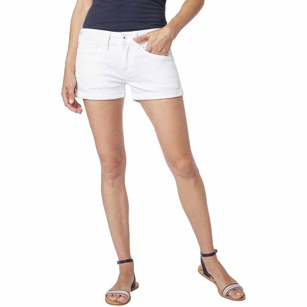 Pepe Jeans Siouxie Shorts Hosen 28 Denim / Denim günstig online kaufen