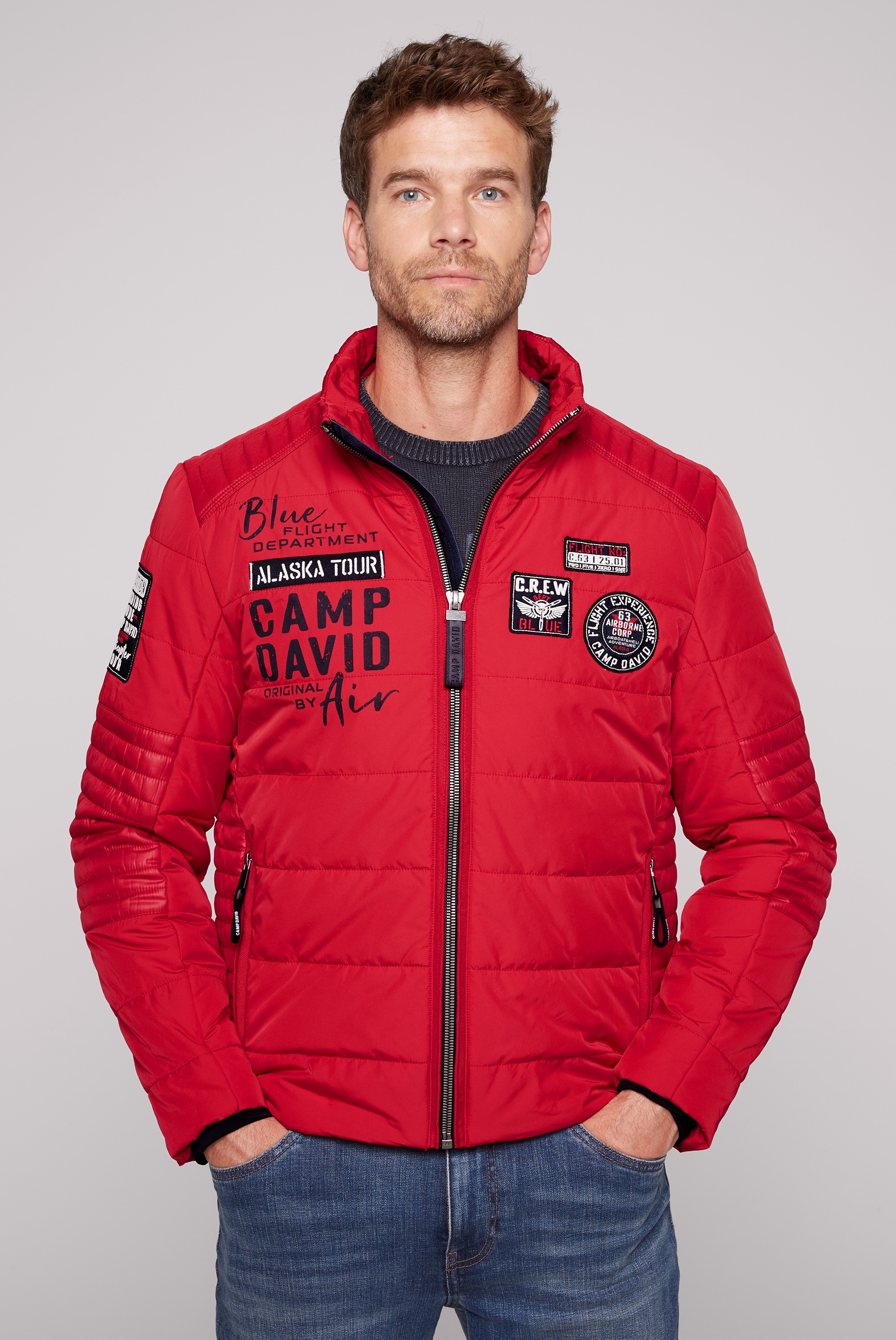 CAMP DAVID Winterjacke, ohne Kapuze, mit Windbreaker-Bündchen günstig online kaufen