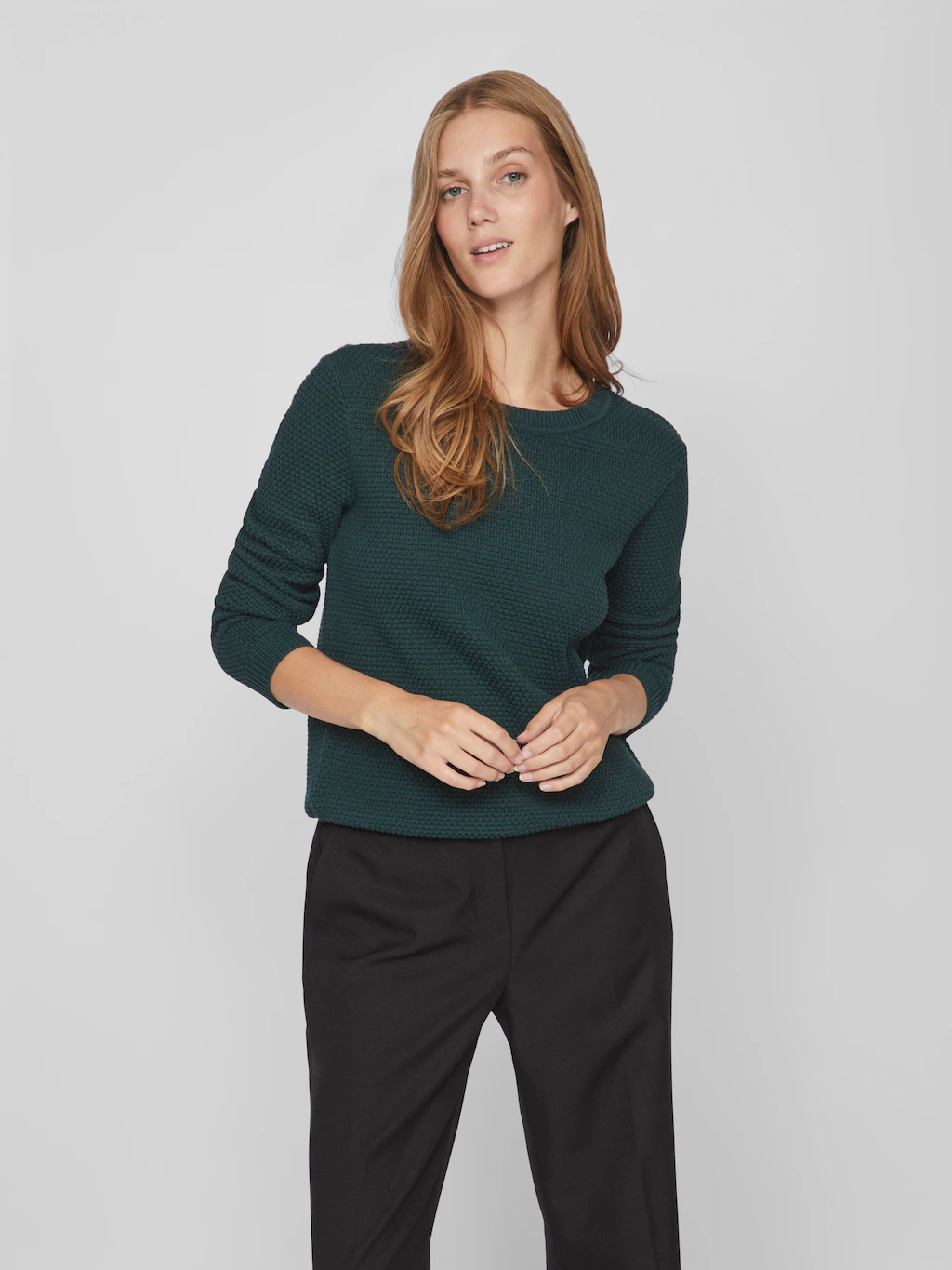 Vila Rundhalspullover "VIDALO O-NECK L/S KNIT TOP- NOOS" günstig online kaufen
