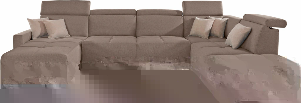 DOMO collection Wohnlandschaft "Ava moderne Sitzheftung mit toller Doppelna günstig online kaufen