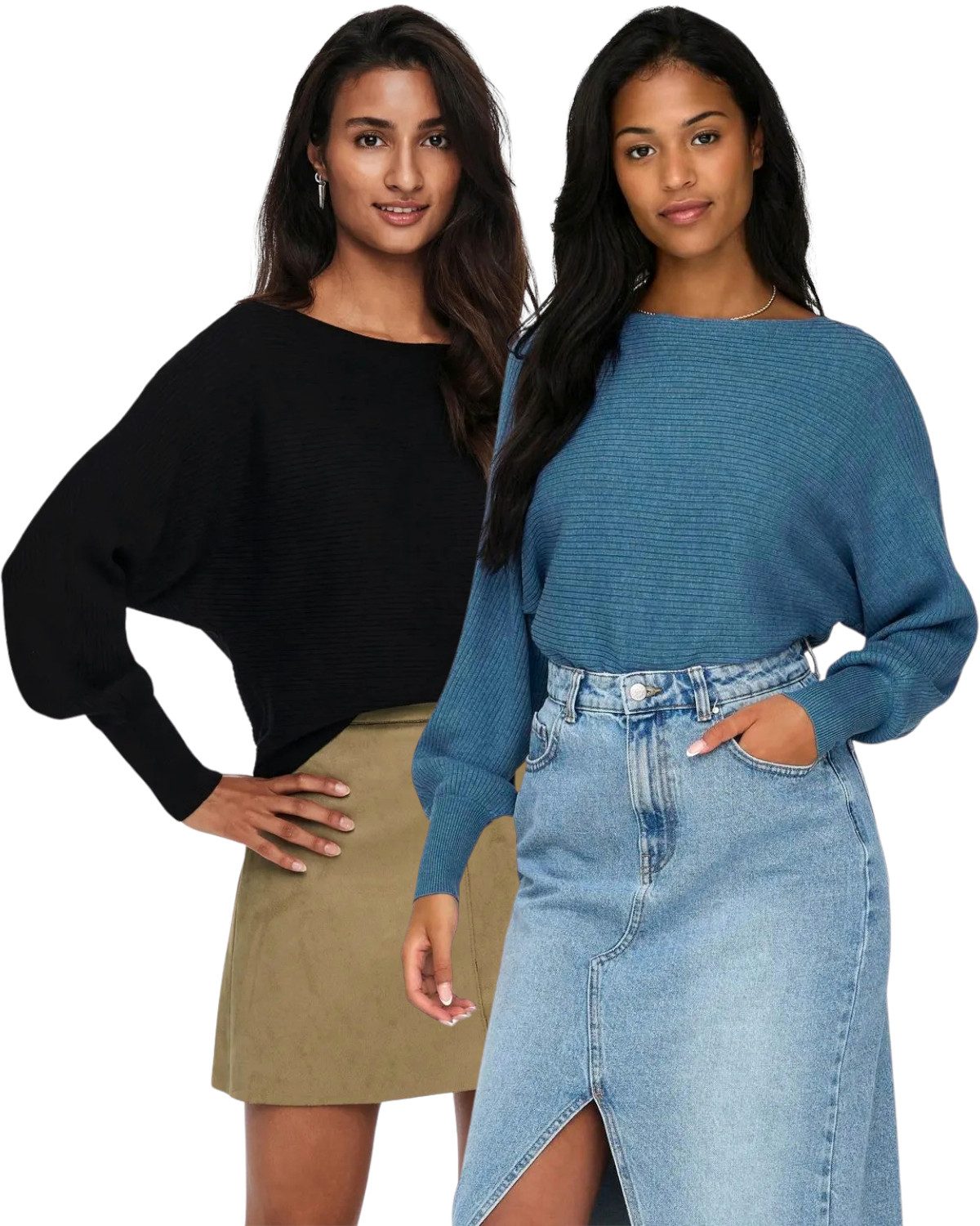 ONLY Langarmshirt Pullover mit Fledermausärmel im günstig online kaufen