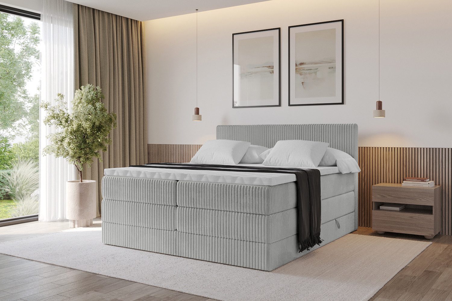 ALTDECOR Boxspringbett TOLO KING (Multipocket-Matratze H4, günstig online kaufen
