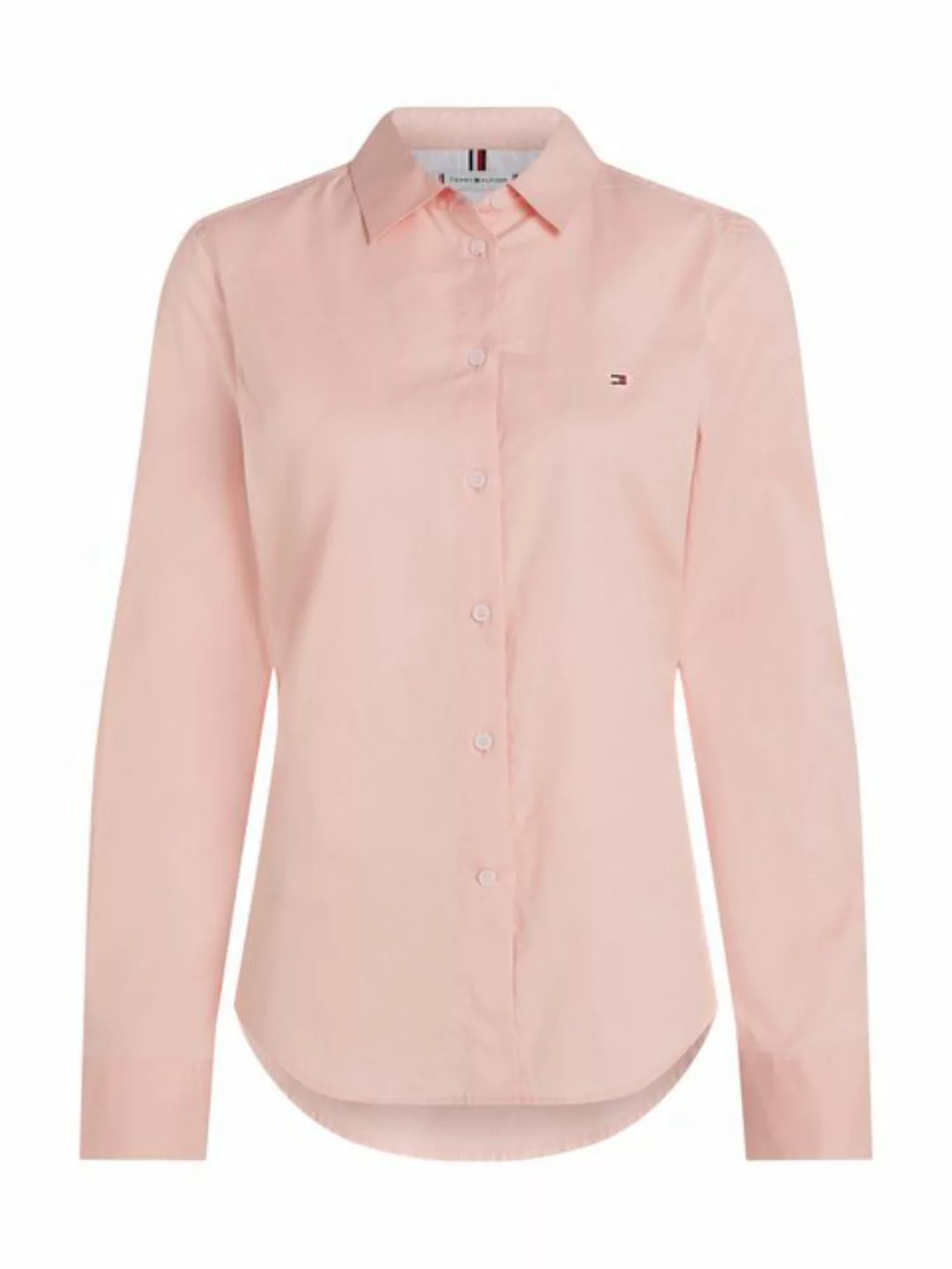 Tommy Hilfiger Hemdbluse STRETCH OXFORD REGULAR SHIRT mit Logostickerei günstig online kaufen