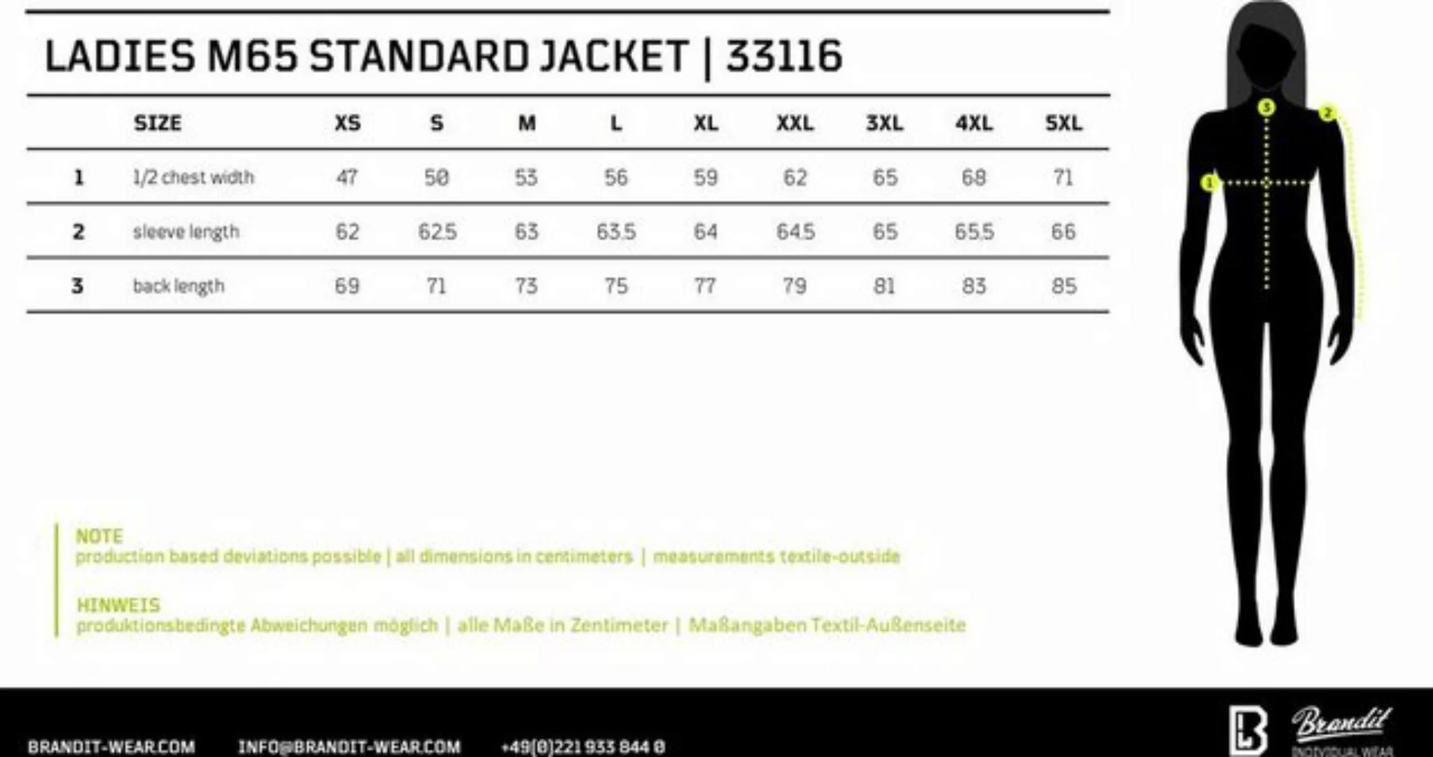 Brandit Kurzjacke Women M65 Classic Jacket günstig online kaufen