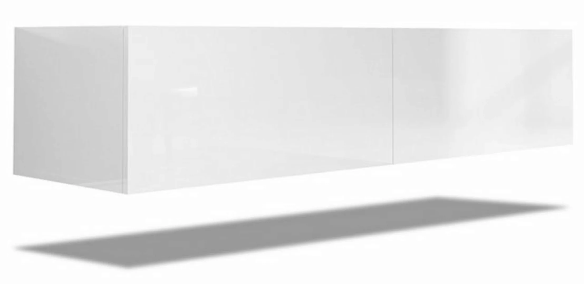SONNI TV-Schrank TV Lowboard hängend Weiß Hochglanz 140x40x30cm Modern mit günstig online kaufen