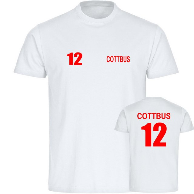 multifanshop T-Shirt Herren Cottbus - Trikot Nummer 12 - Männer günstig online kaufen