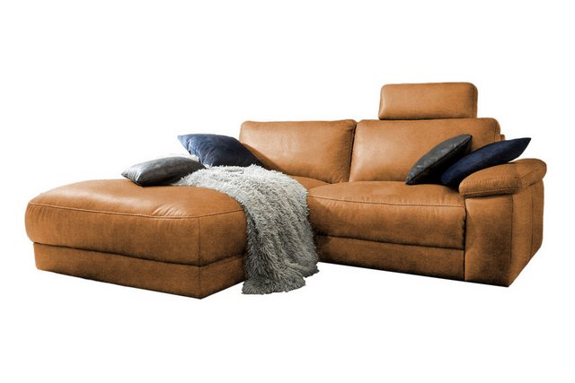 KAWOLA Ecksofa LOLA, Sofa Stoff od. Leder, Recamiere rechts od. links, vers günstig online kaufen