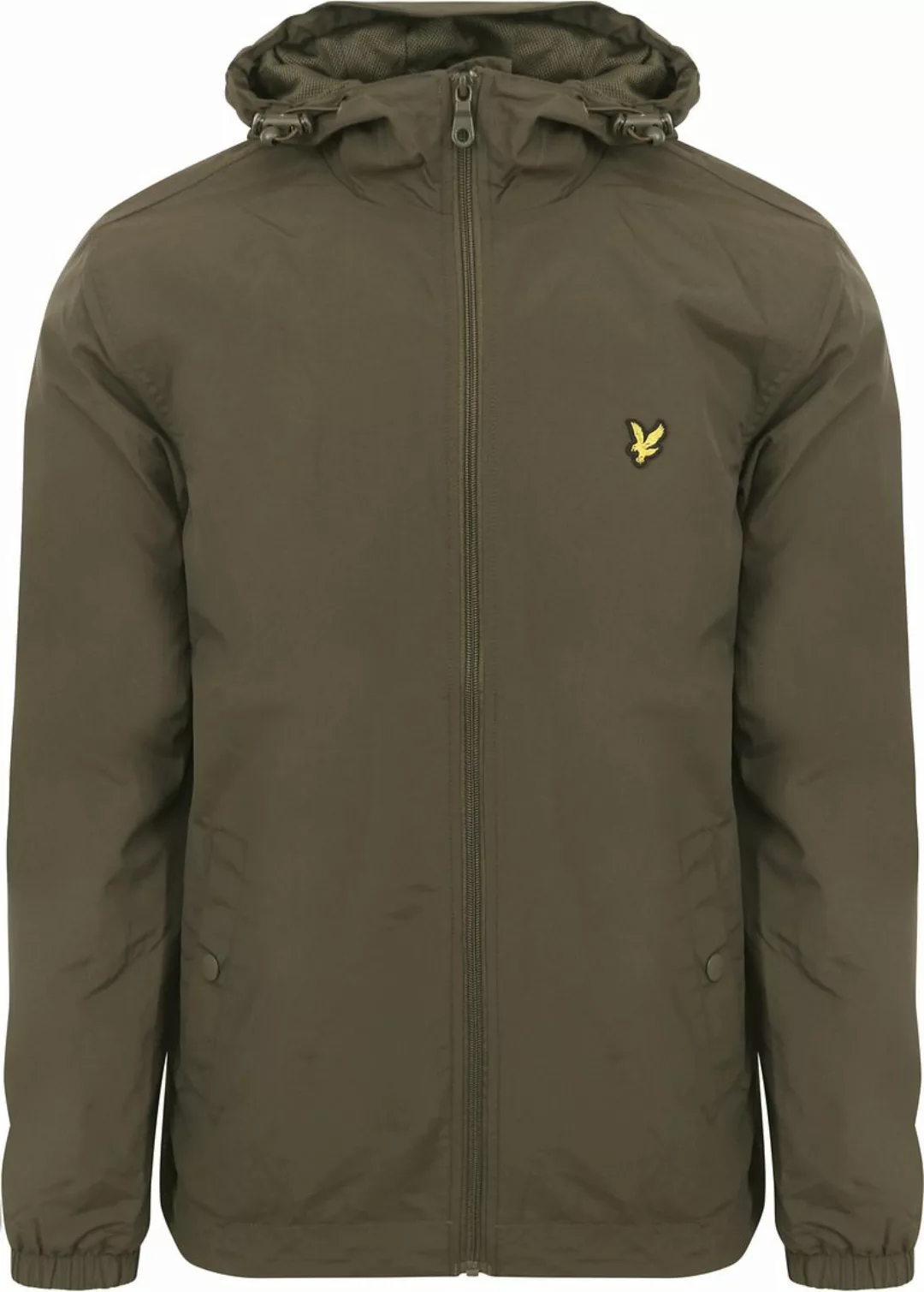 Lyle & Scott Jacke Zip Through Olivgrün - Größe XL günstig online kaufen