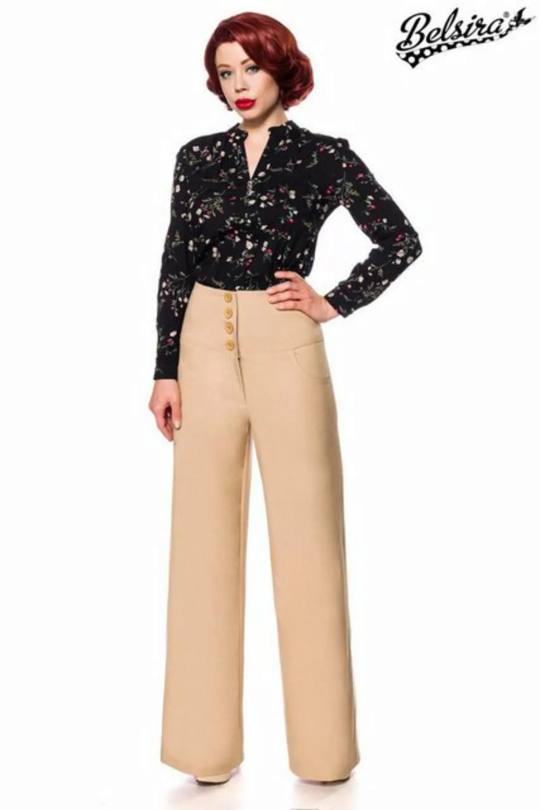 BELSIRA Homewearhose Belsira Marlenehose - (3XL,L) günstig online kaufen