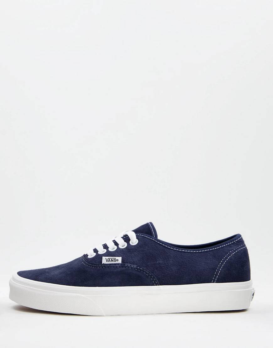 Vans Authentic – Pig Suede – Wildleder-Sneaker in Blau günstig online kaufen