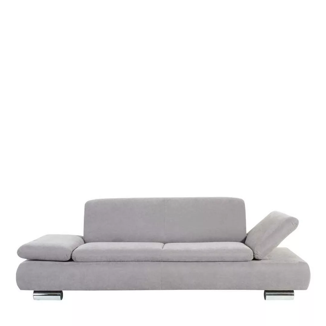 Sofa mit Fußgestell aus Metall 221 cm breit günstig online kaufen