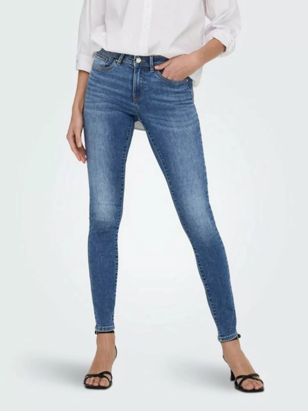 ONLY Skinny-fit-Jeans ONLWAUW MID SKINNY DNM BJ370 NOOS günstig online kaufen