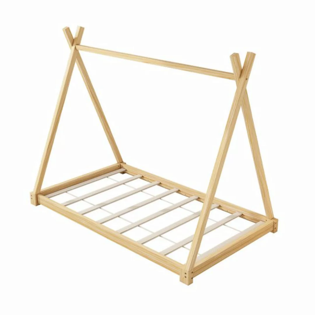 DOPWii Jugendbett 90*200cm Massivholzbett, Einzelbett, Flachbett, Zelt-Mode günstig online kaufen