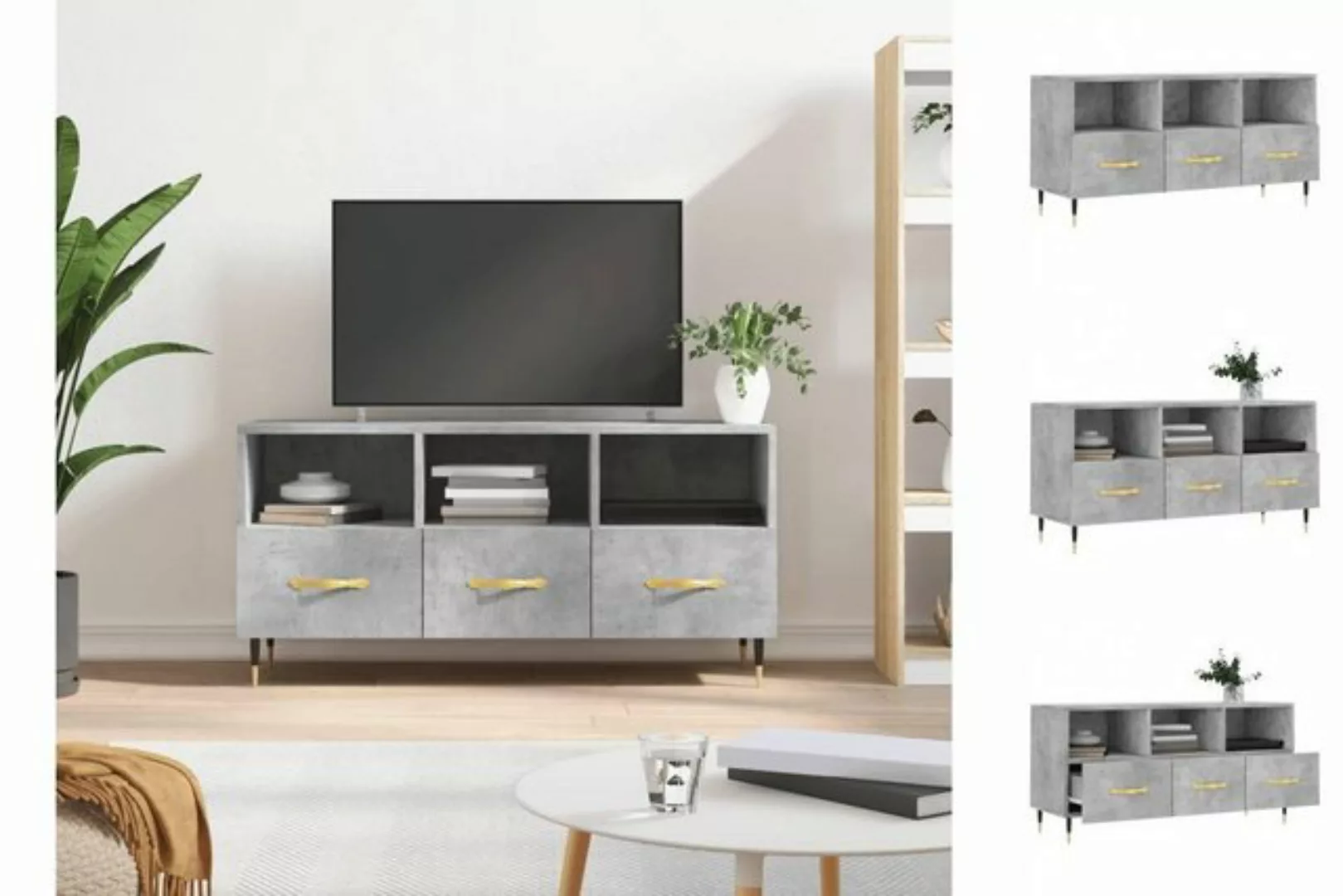 vidaXL TV-Schrank TV-Schrank Räuchereiche 102x36x50 cm Spanplatte günstig online kaufen