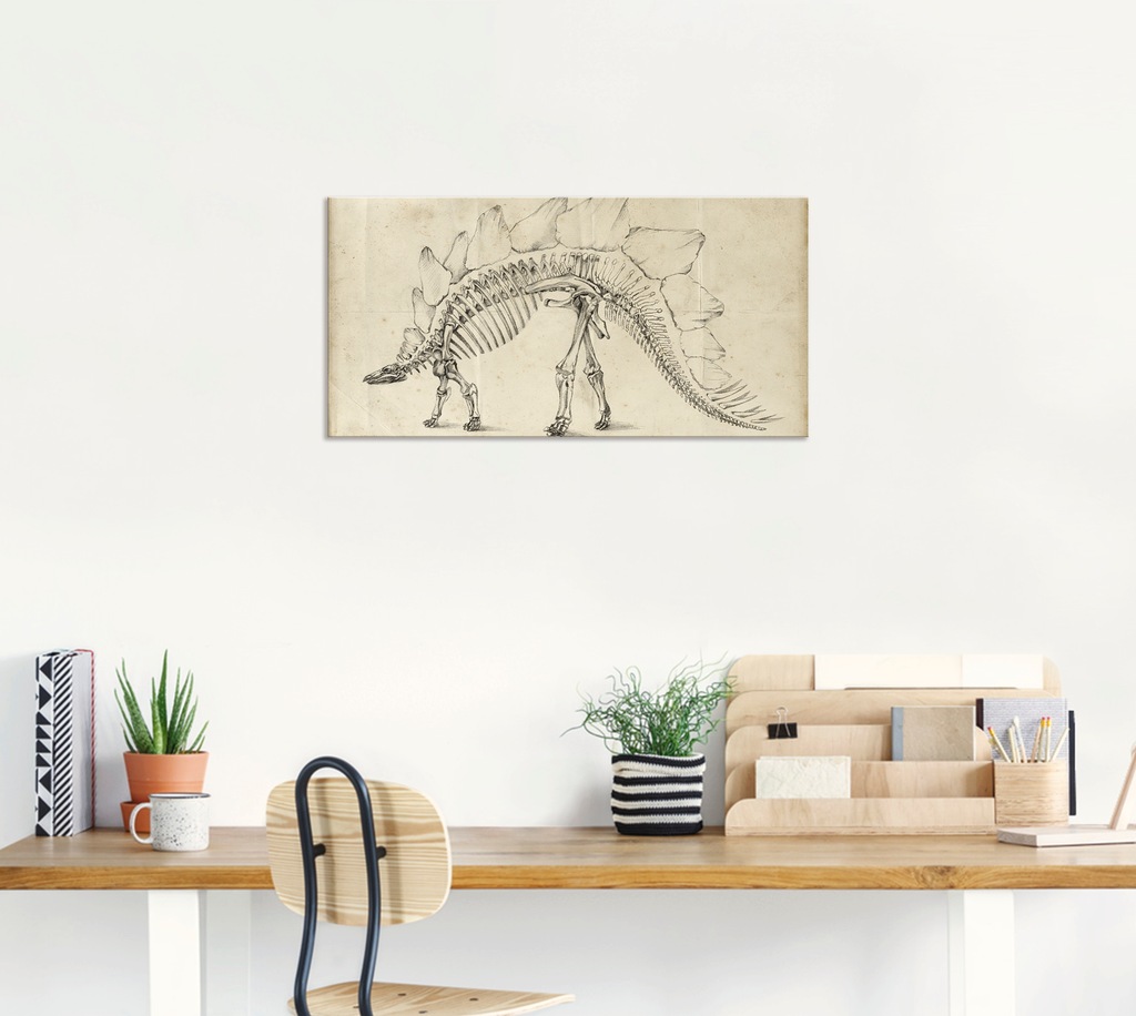 Artland Wandbild »Dinosaurier Lehre III«, Dinosaurier, (1 St.), als Alubild günstig online kaufen