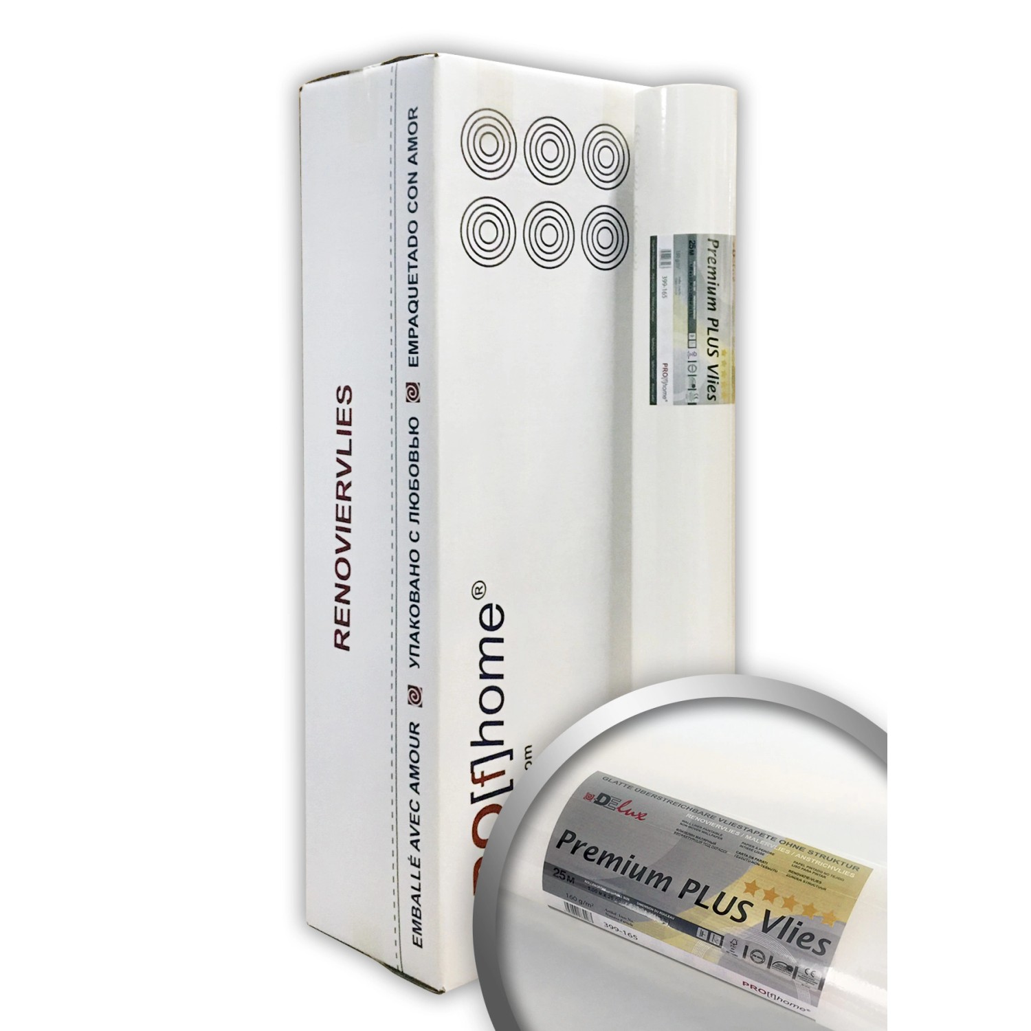 PROFHOME Renoviervlies PremiumVlies Plus 160 g Malervlies Glattvlies 1 Kart günstig online kaufen