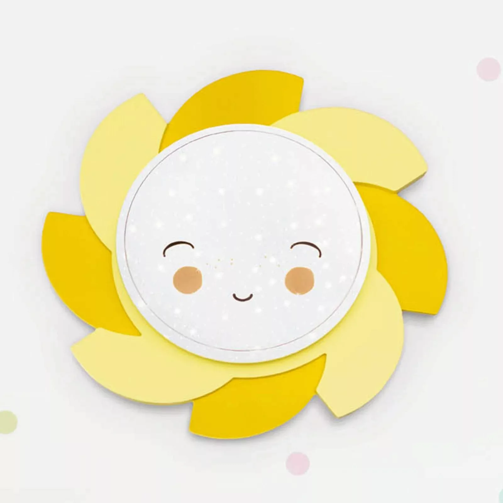 LED-Wandleuchte Sonne Starlight Smile, gelb günstig online kaufen