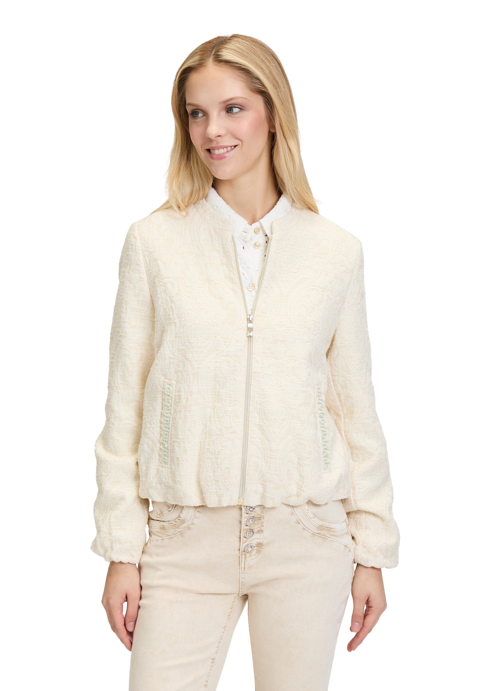 Cartoon Jackenblazer "Cartoon Damen Blouson mit Eingrifftaschen", Material günstig online kaufen