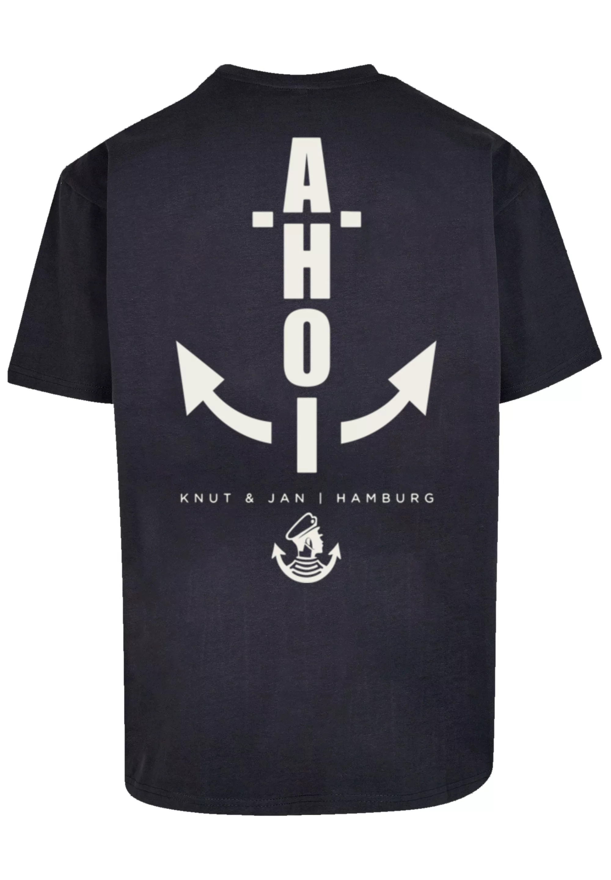 F4NT4STIC T-Shirt "Oversized T-Shirt Ahoi Anker Knut & Jan Hamburg", Print günstig online kaufen