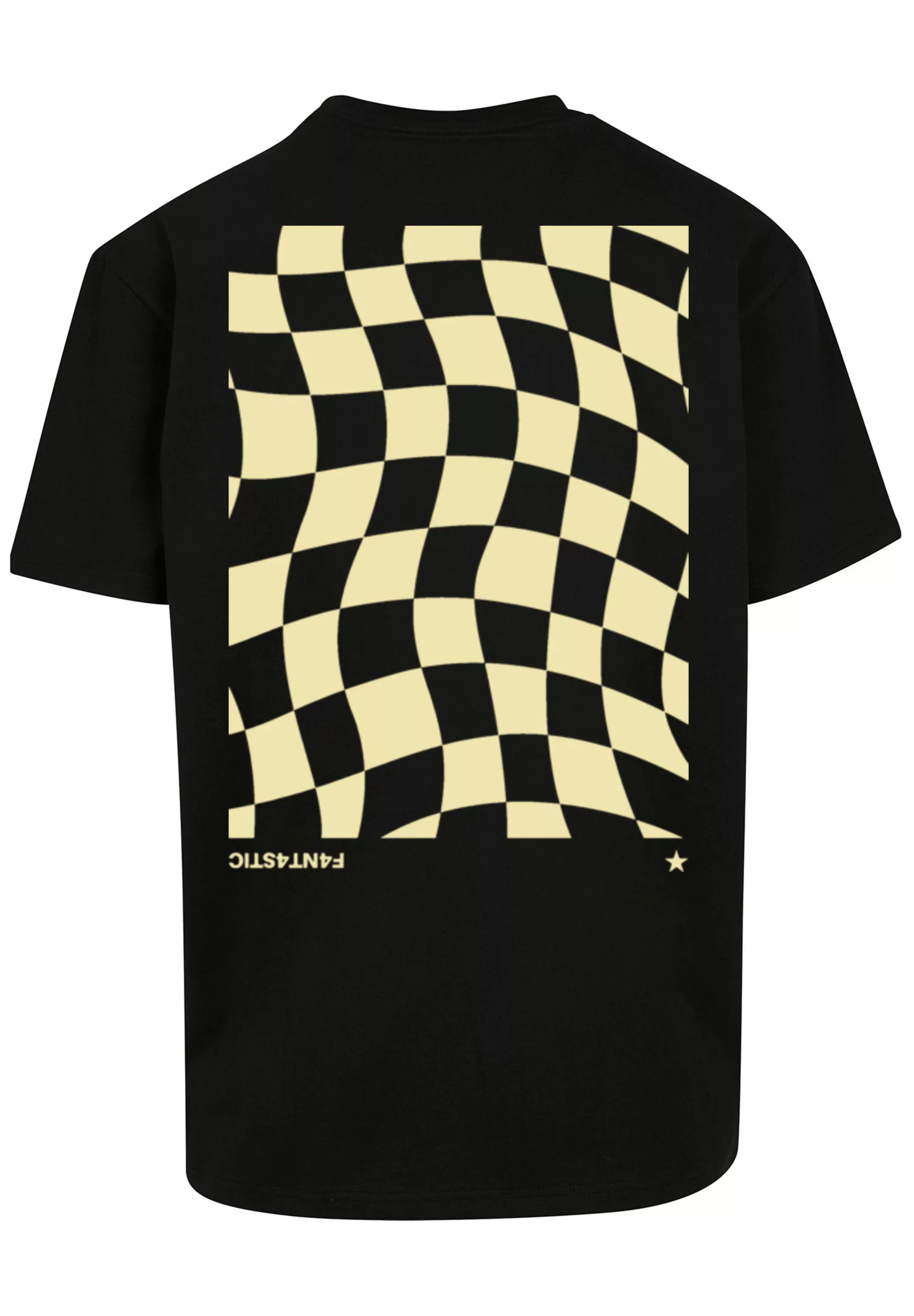 F4NT4STIC T-Shirt "Wavy Schach Muster", Print günstig online kaufen