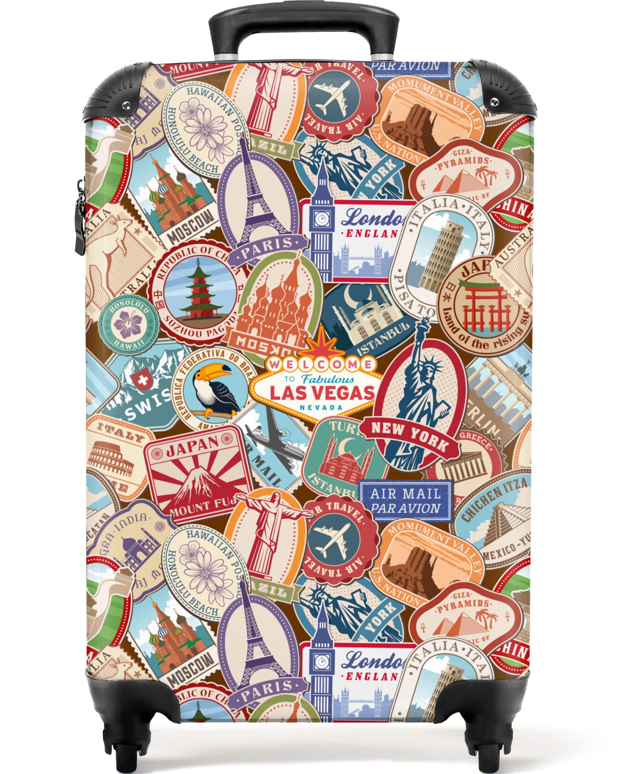 NoBoringSuitcases.com© Hartschalen-Trolley Reisen - Muster - günstig online kaufen