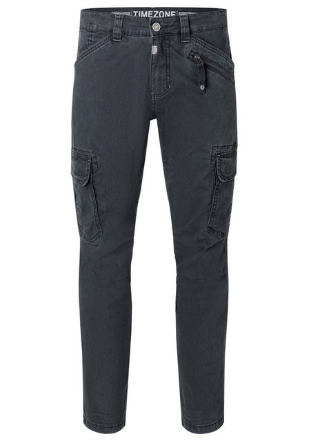 Timezone Herren Cargo Hose REGULAR BENTZ - Regular Fit - Beige Blau Grau Gr günstig online kaufen