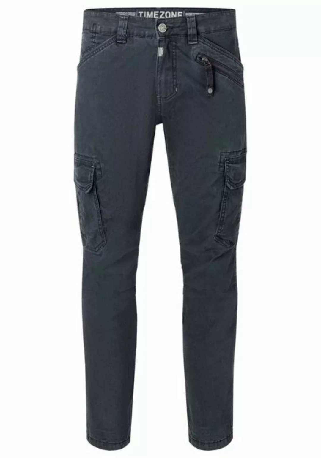 Timezone Herren Cargo Hose REGULAR BENTZ - Regular Fit - Beige Blau Grau Gr günstig online kaufen