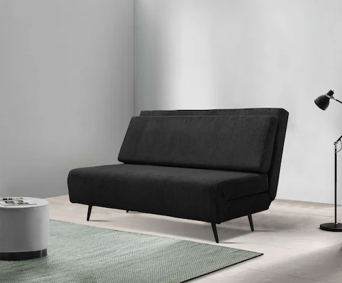 andas Schlafsofa Linnea, Daybed mit aufklappbarer Liegefläche, in Webstoff, günstig online kaufen