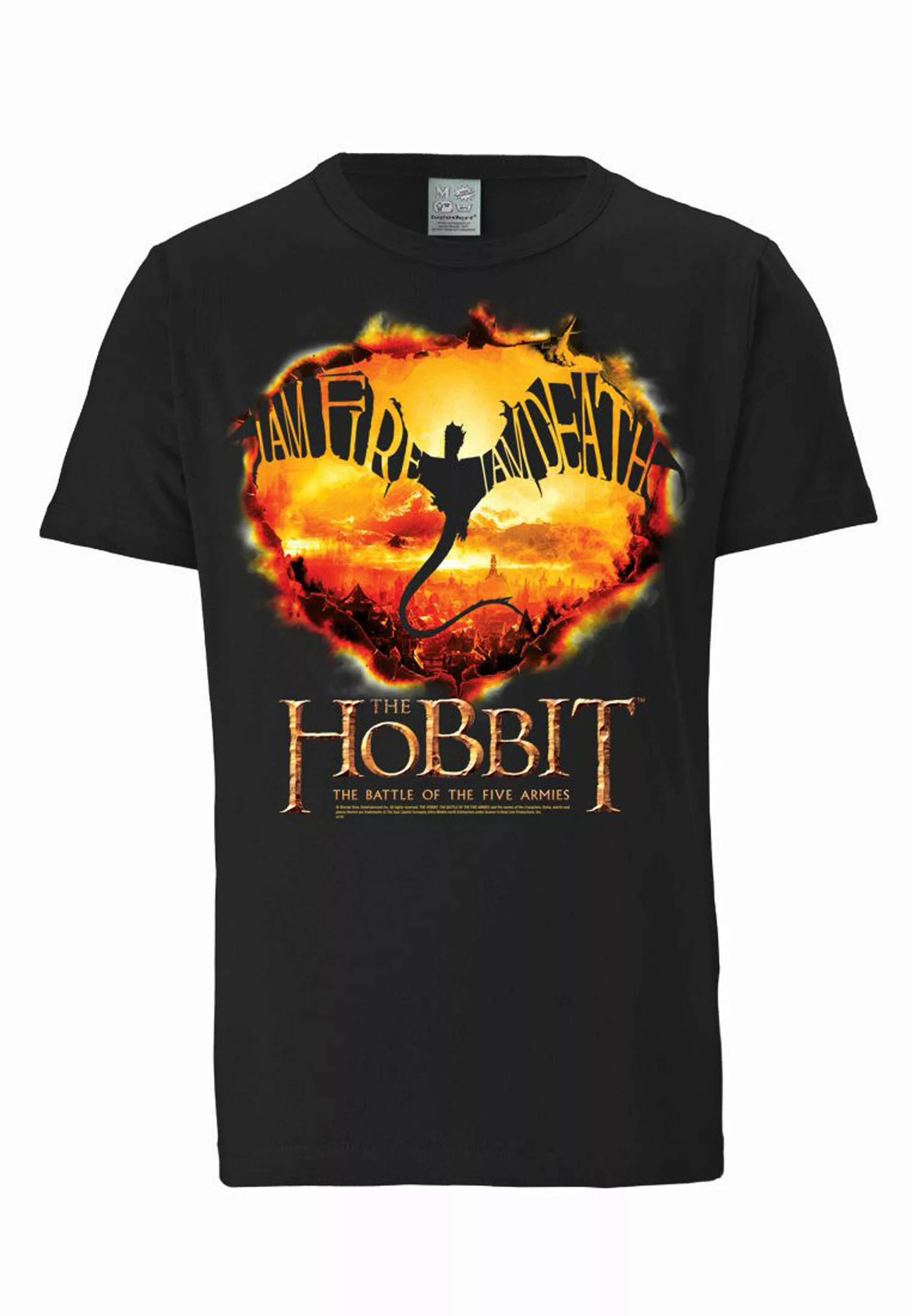 LOGOSHIRT T-Shirt "Hobbit - I Am Fire I Am Death", mit lizenziertem Print günstig online kaufen