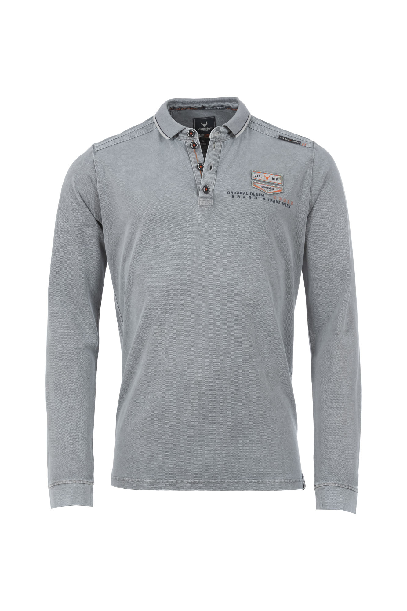 Questo Langarmshirt HallvardQU grey günstig online kaufen