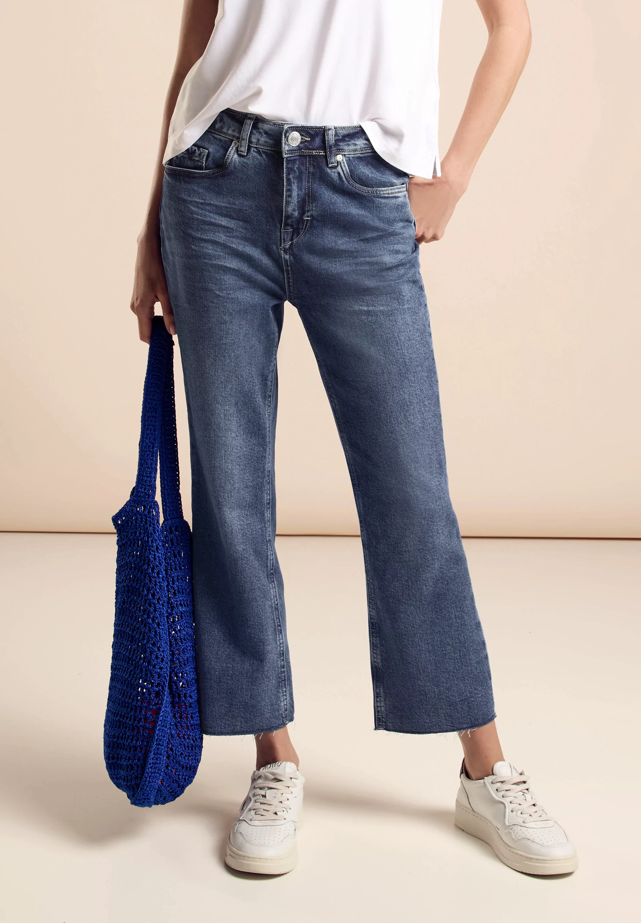 STREET ONE Bootcut-Jeans, High Waist günstig online kaufen